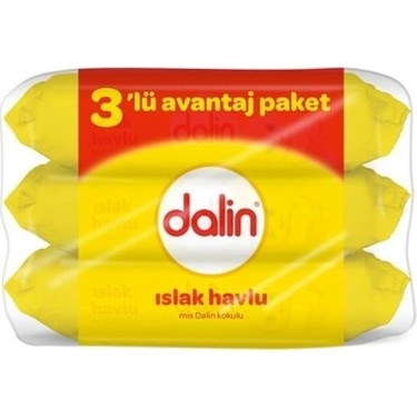 Dalin 56 Yaprak 3’lü Paket Islak Mendil X 8 Adet