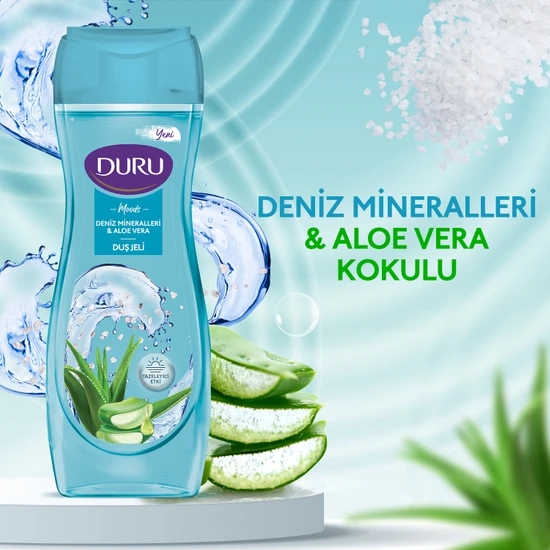 Duru Moods Deniz Mineralleri & Aloe Vera Duş Jeli 450ml X 6 Adet