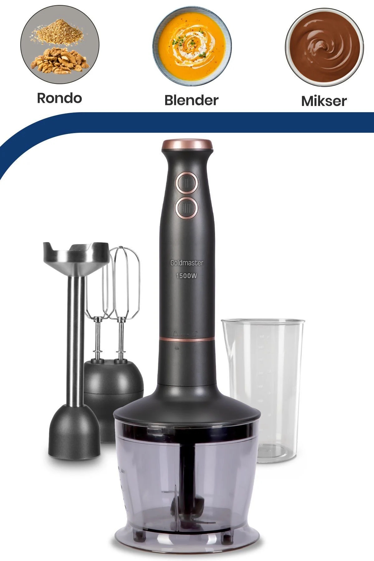 Goldmaster Bestblend Antrasit Blender Seti