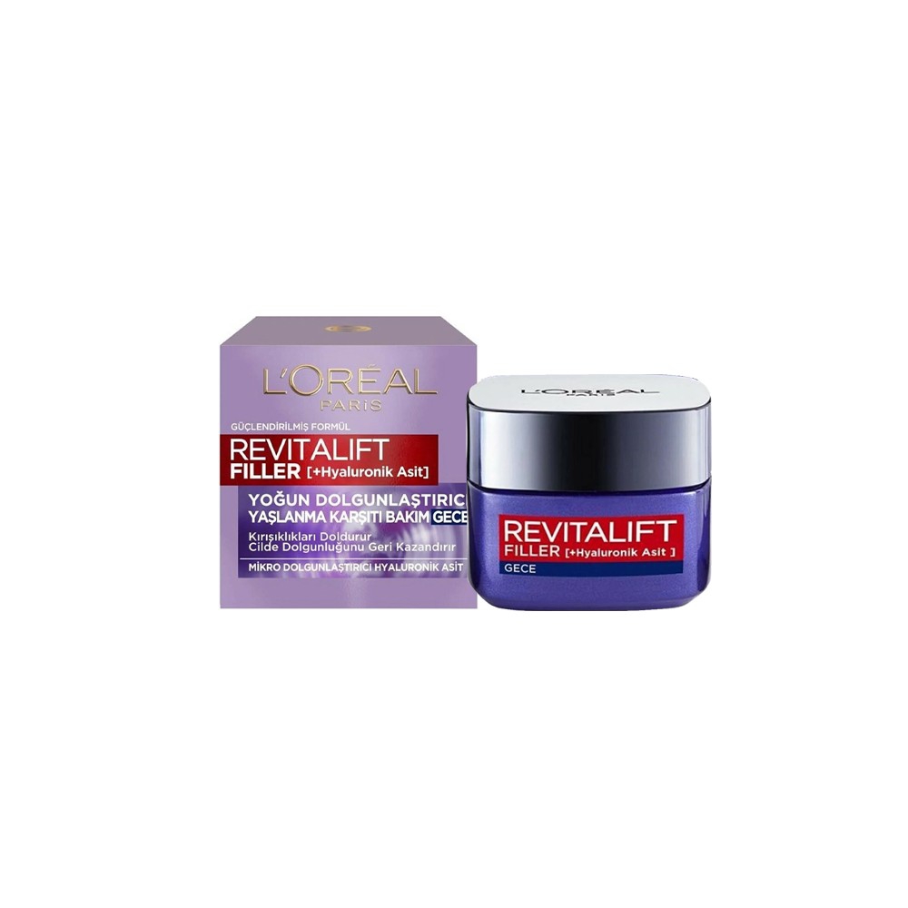 L’Oreal Paris Revitalift Filler Yoğun Dolgunlaştırıcı Yaşlanma Karşıtı Gece Kremi 50ml