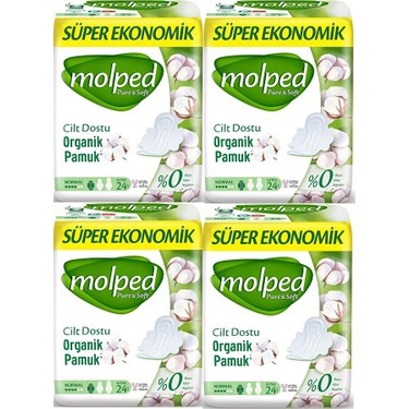 Molped Pure&soft Hijyenik Ped Süper Ekonomik Normal 24’lü -4 Adet