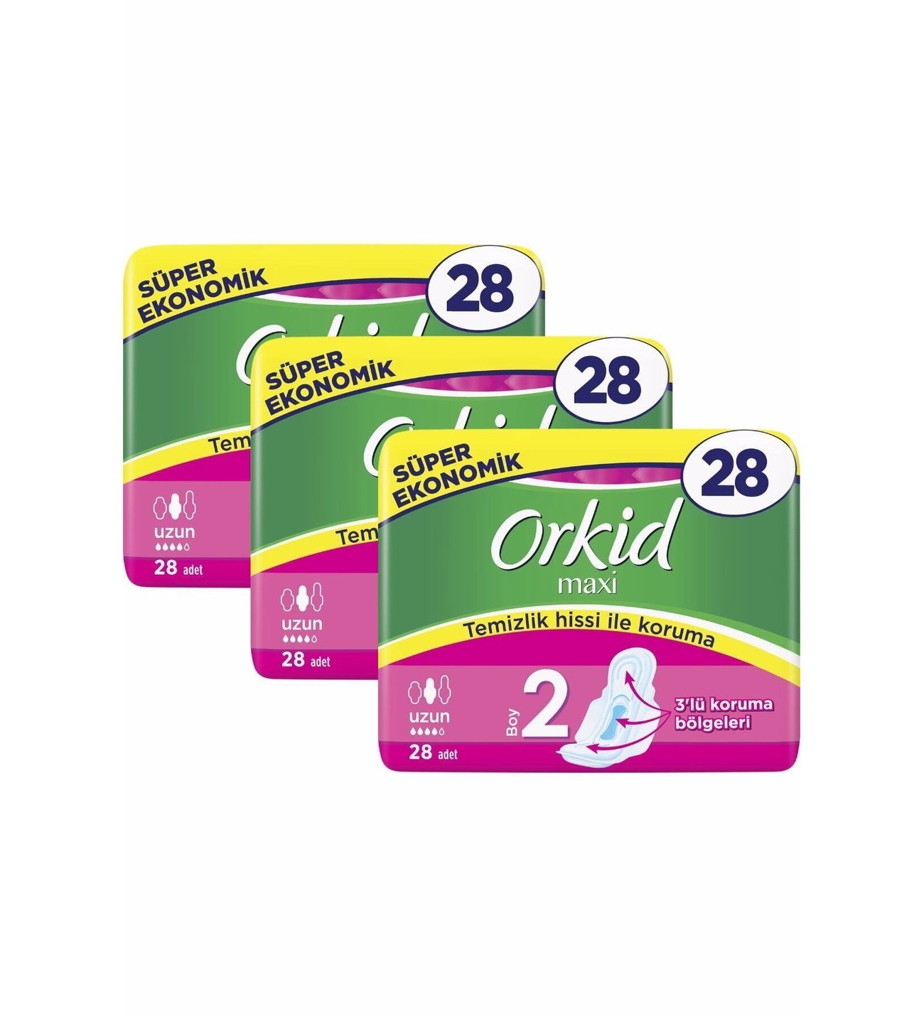 Orkid Maxi Uzun Ped No :2 28’li x 3-84 Adet