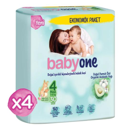 Babyone Bebek Bezi Eko Paket 120 Adet No: 4