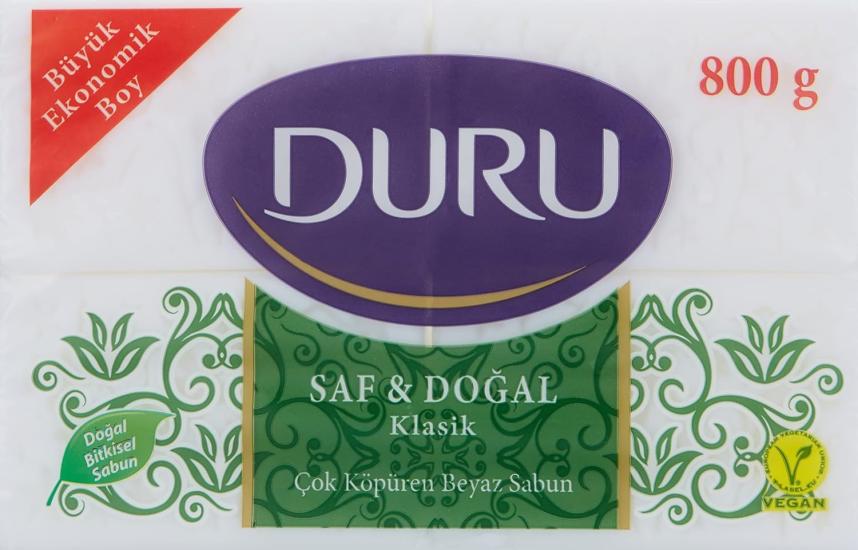 Duru Saf & Doğal Klasik Banyo Sabunu 800gr X 3 Adet