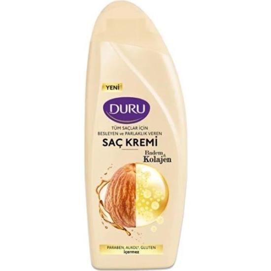 Duru Saç Kremi Kolojen & Badem 500 Ml x 3 Adet