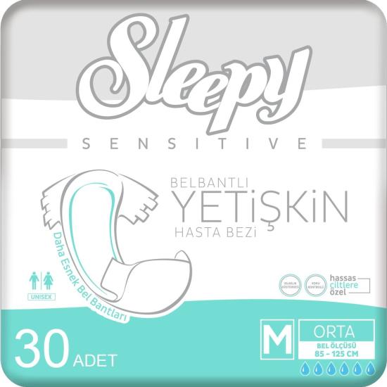 Sleepy Yetişkin Orta Boy (M) Hasta Bezi 60’lı